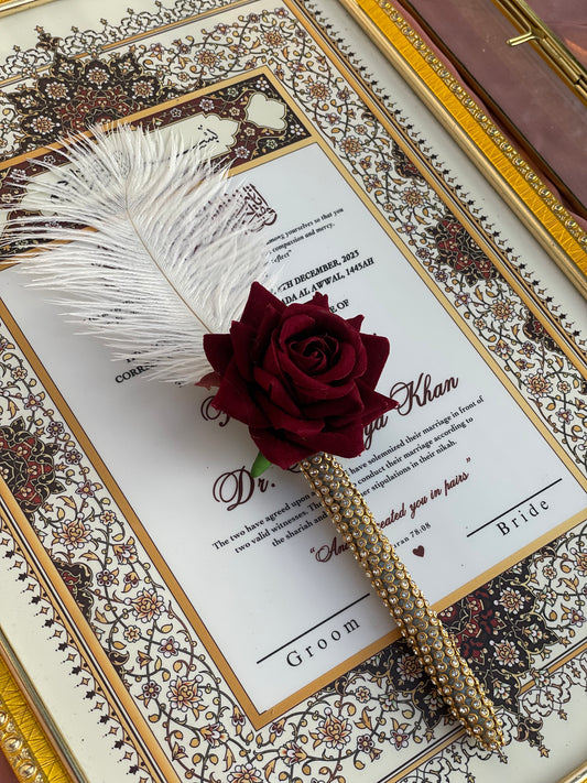Luxury Nikahnama frame certificate