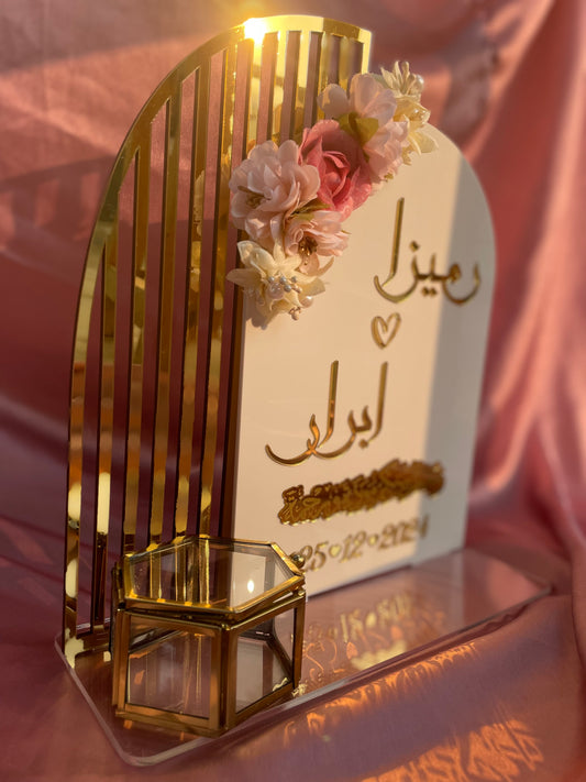 Pink Florist Ring Platter