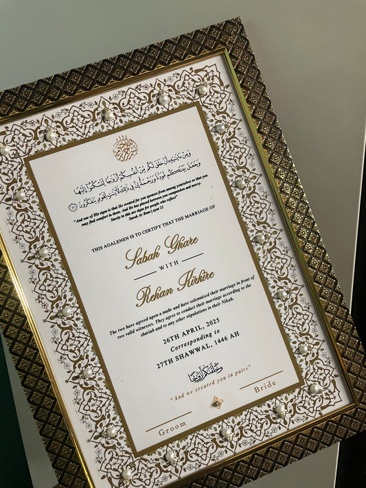 Nikah Nama Certificate