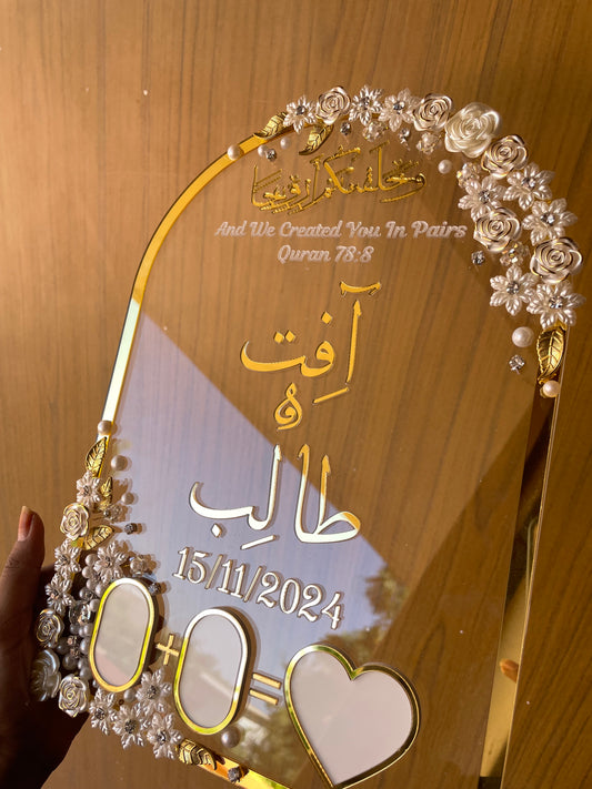 Pearls embellished Thumb impression