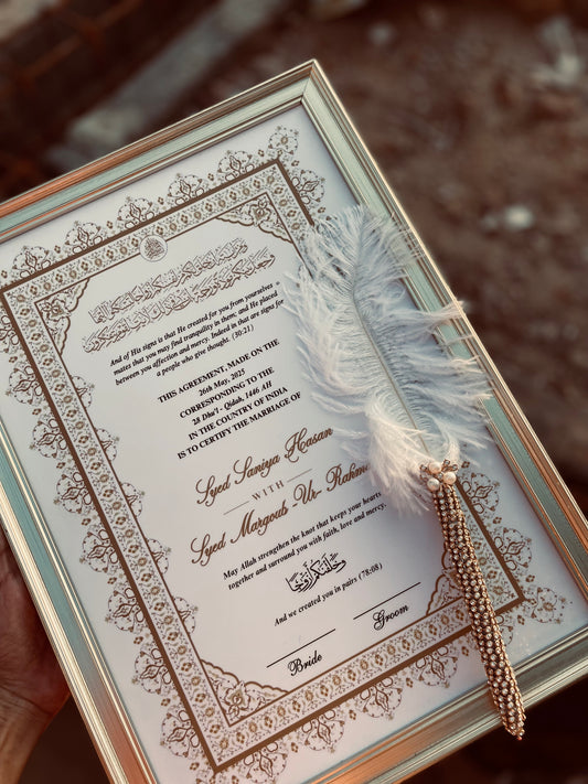 Nikah Nama Certificate