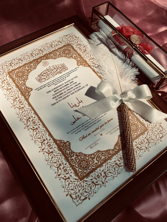 Luxury Nikah certificate