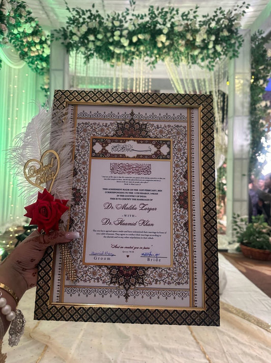 Nikah Nama Certificate