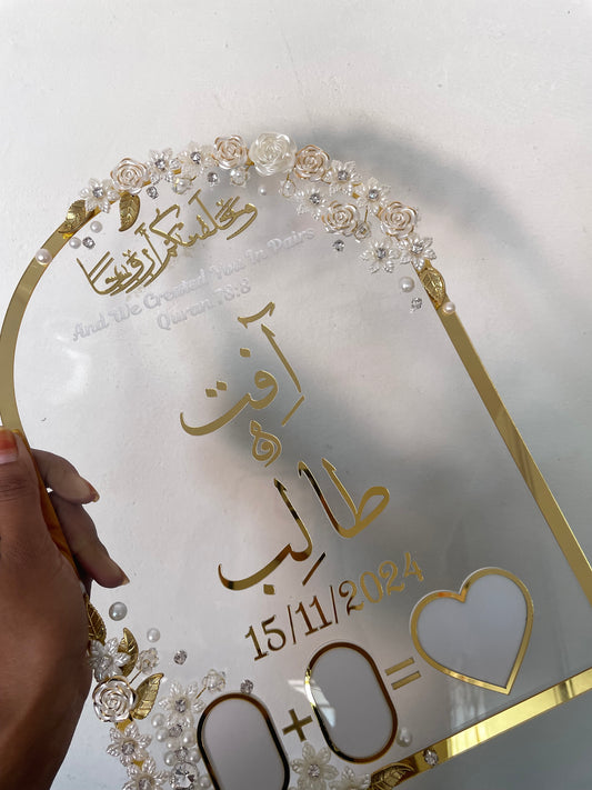 Pearls embellished Thumb impression