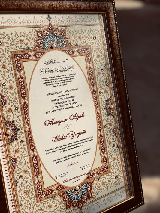 Nikah Nama Certificate