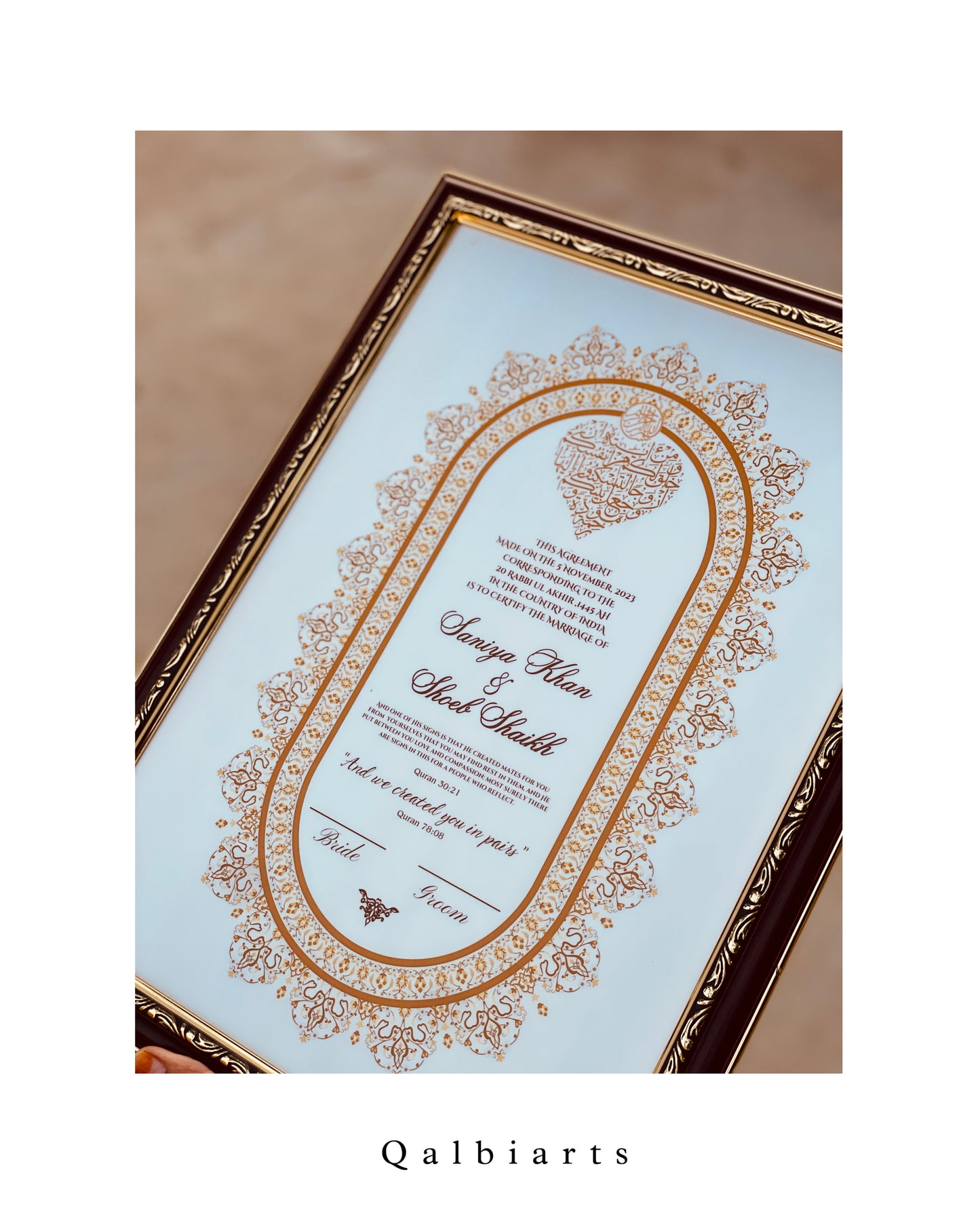 Nikah Nama Certificate