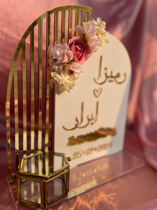 Pink Florist Ring Platter