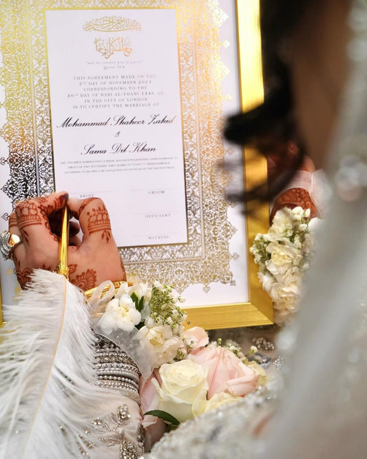 Premium Gold foiled Nikahnama