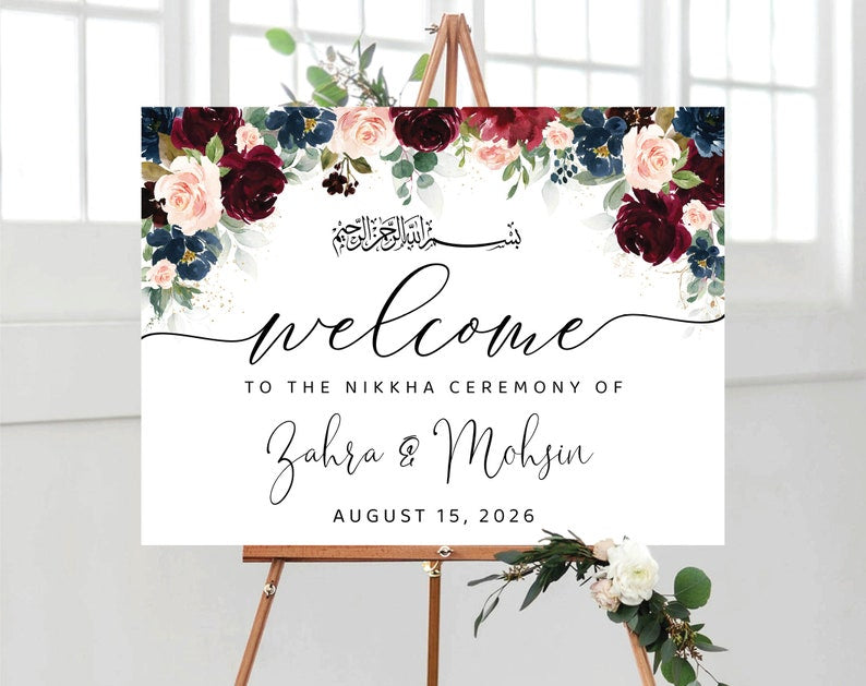 Welcome sign board