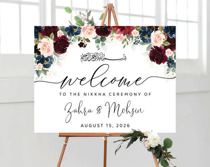 Welcome sign board