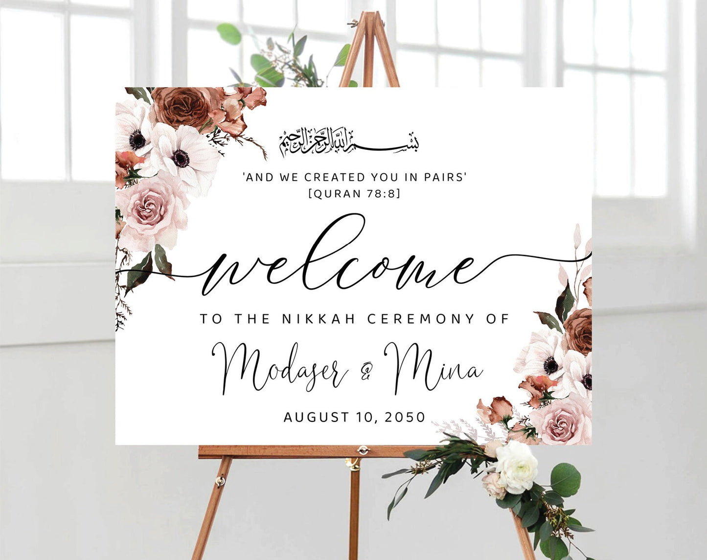 Welcome sign board