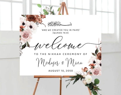 Welcome sign board