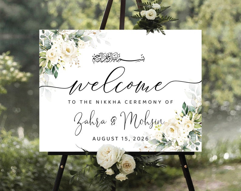 Welcome sign board
