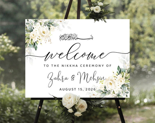 Welcome sign board