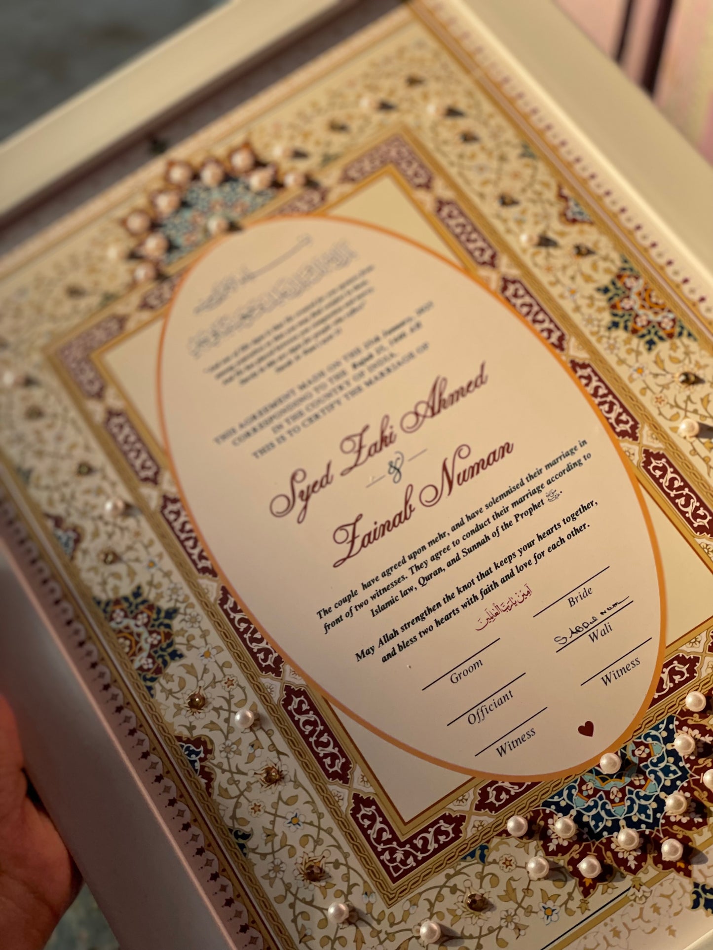 Nikah Nama Certificate