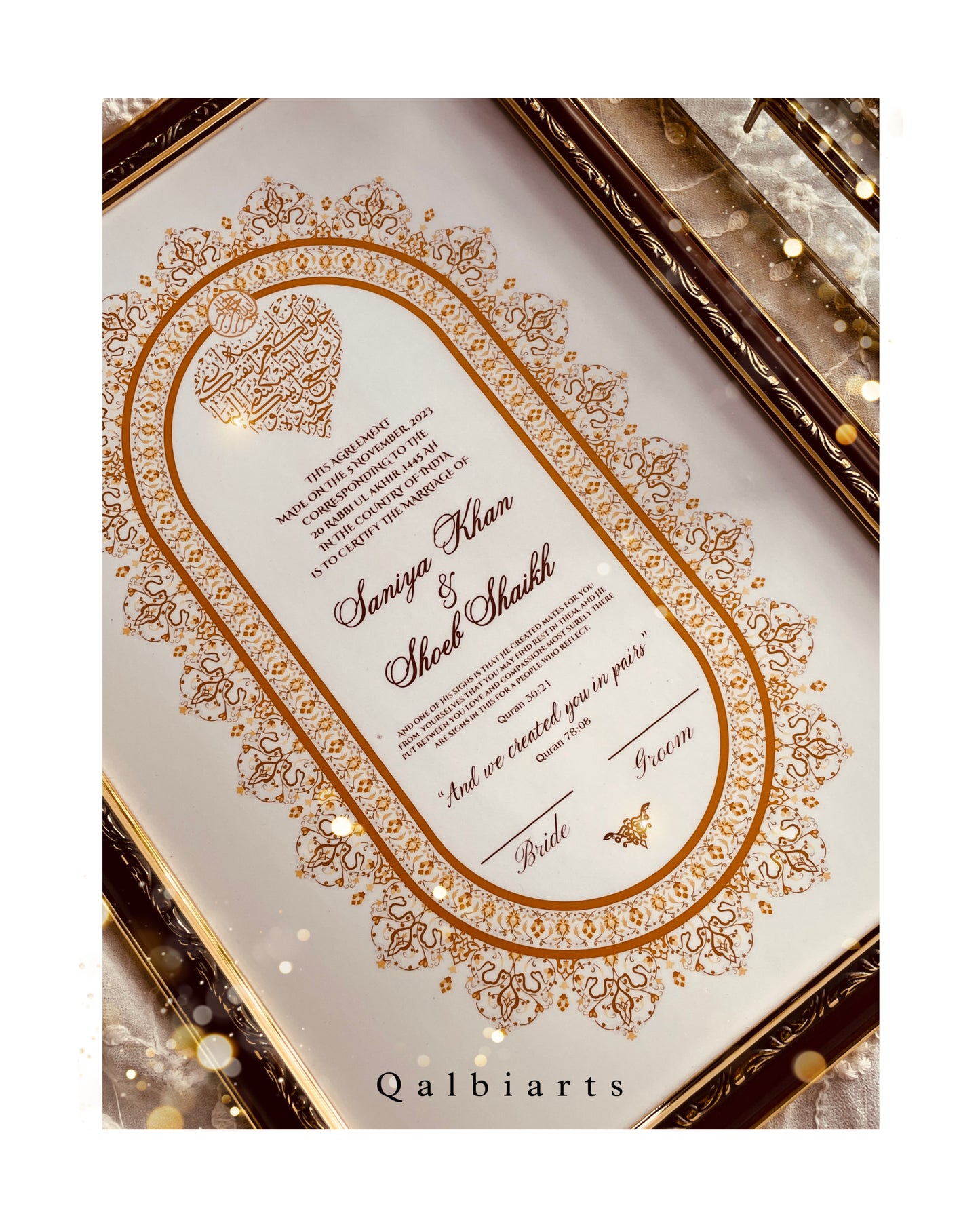 Nikah Nama Certificate