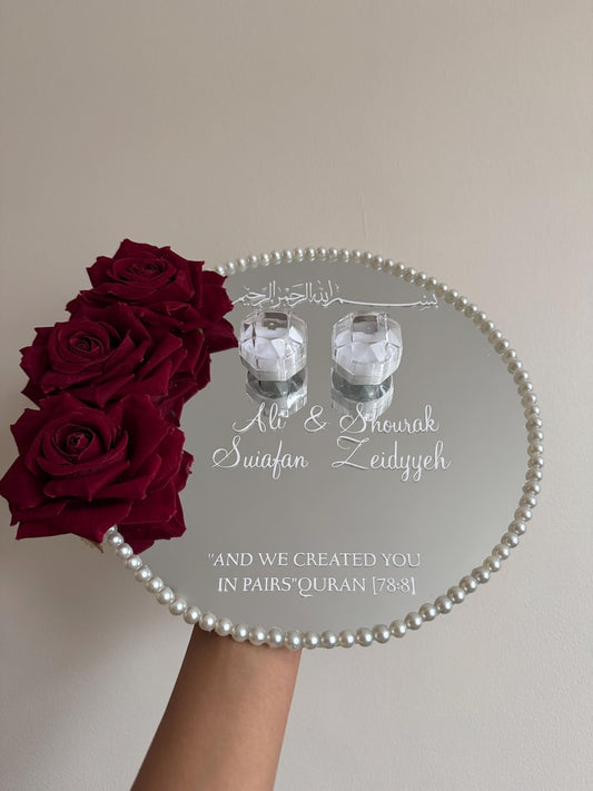 Red Flowers Mirror