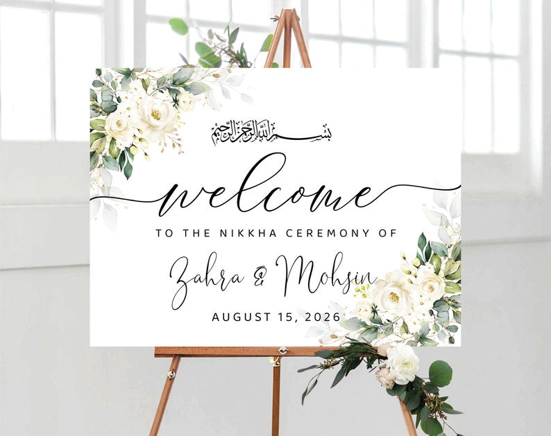 Welcome sign board