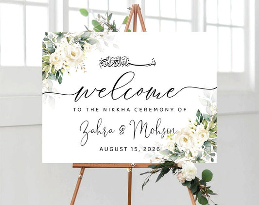 Welcome sign board