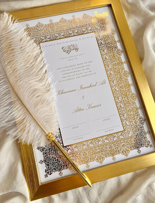 Premium Gold Foiled NikahNama