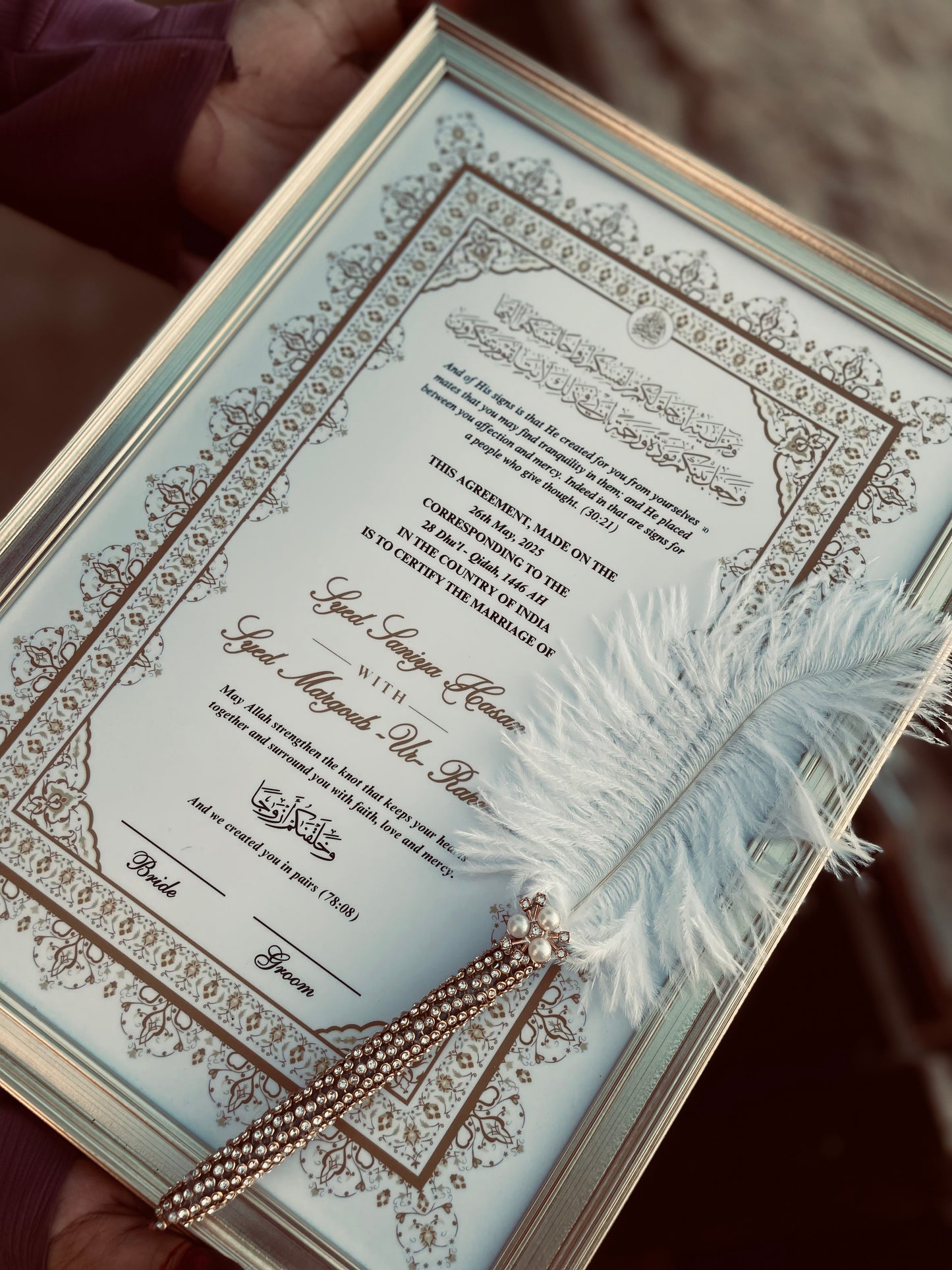 Nikah Nama Certificate
