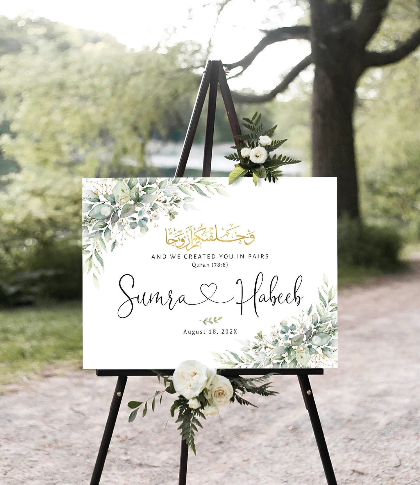 Welcome sign board