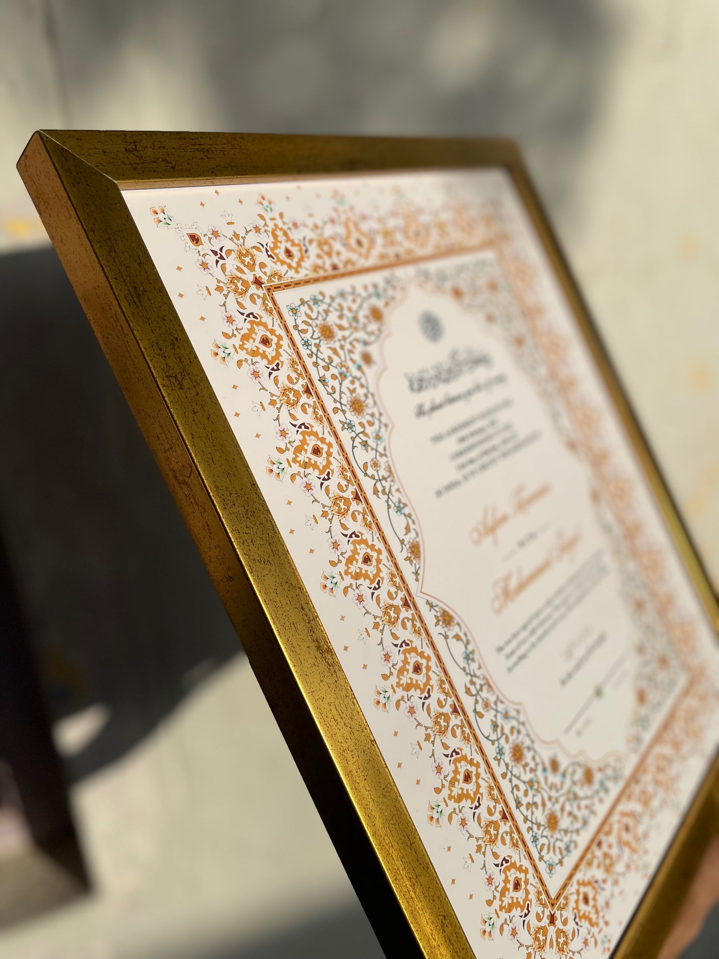 NikahNama and Frame